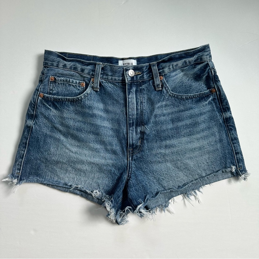 Pistola Maeve Super High Rise Cut-Off Shorts in Play Day‎ Size 30